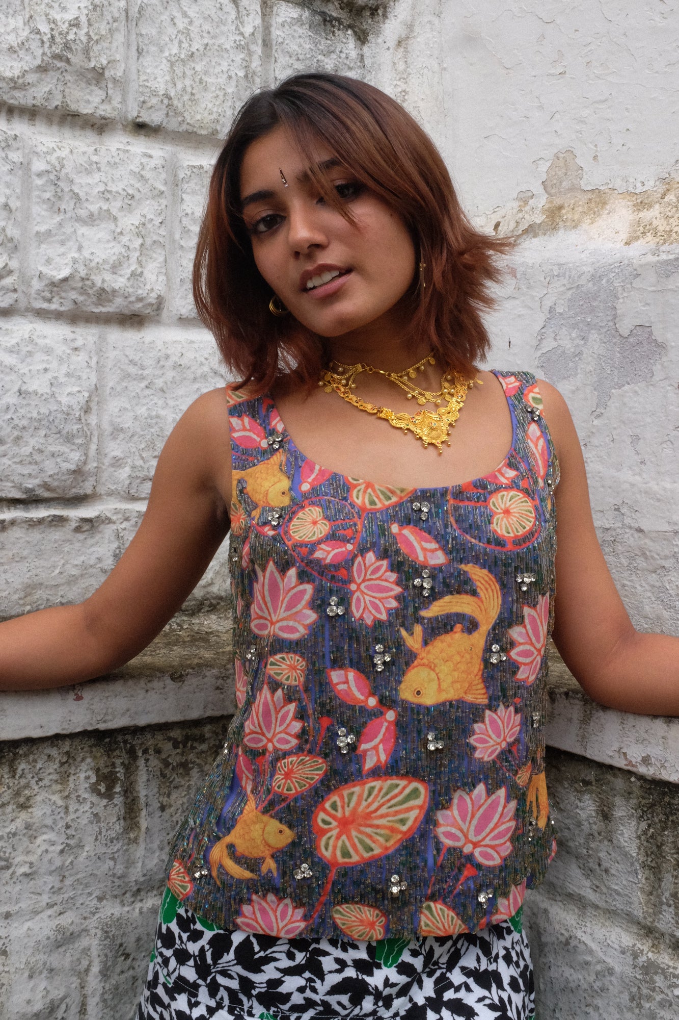 Vintage James Ferreira Sequins Top