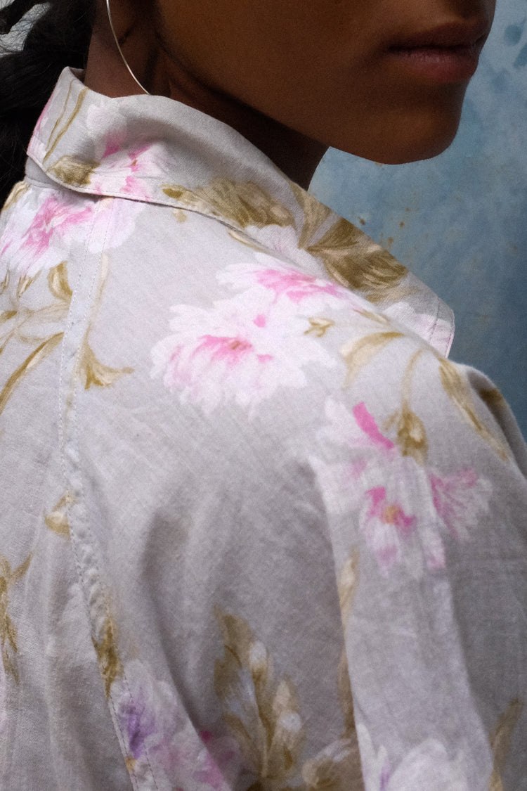 Christian Dior 1980s Floral Shirt