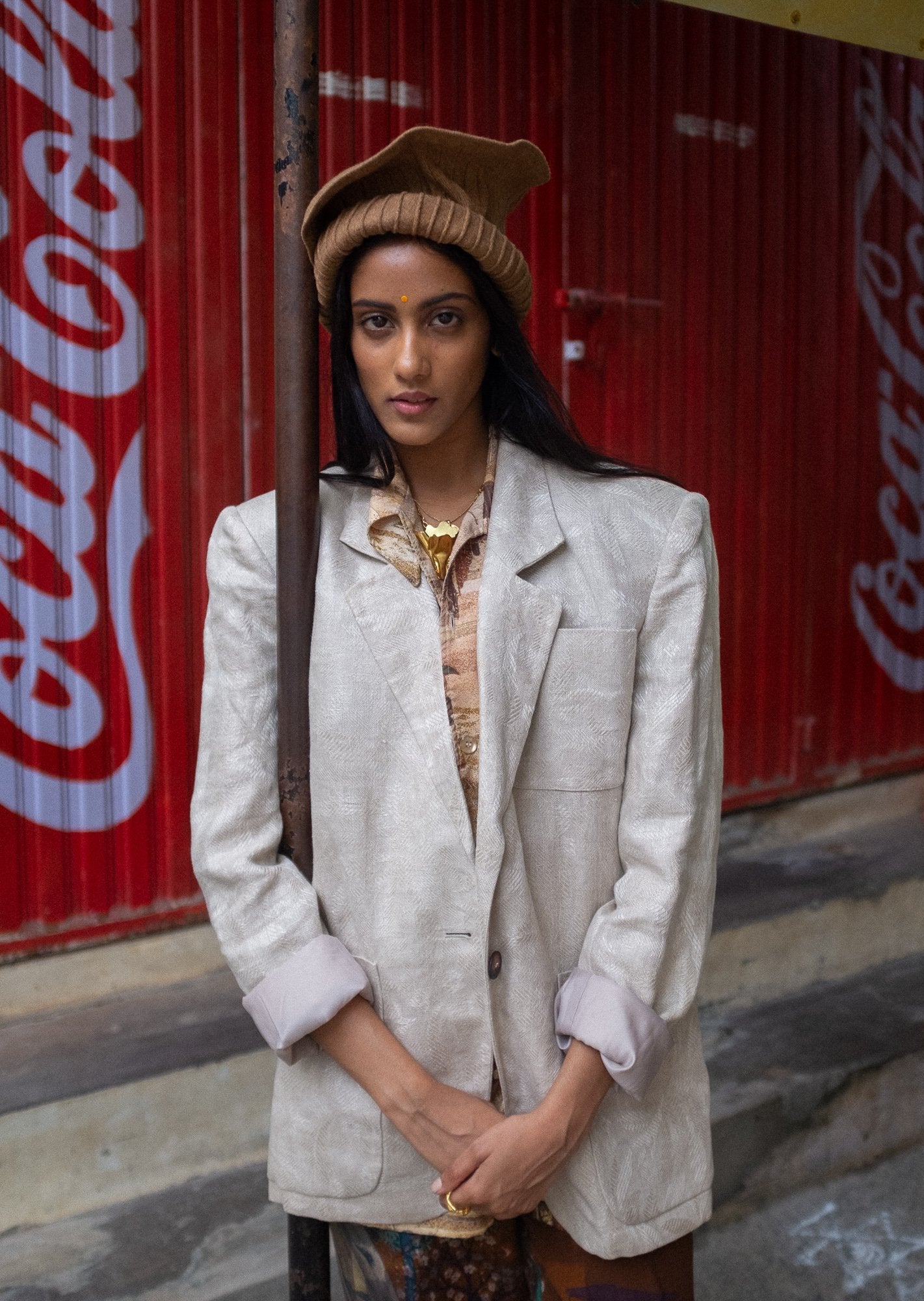 Vintage- 1980s Linen Blazer by Liz Claiborne