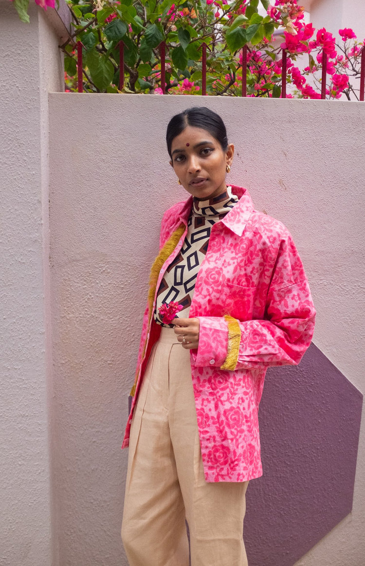 Vintage: 1990s high waist linen trousers by Escada