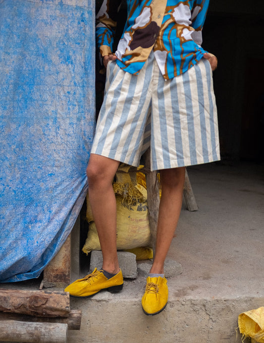 1980s STRIPED SHORTS BY RALPH LAUREN