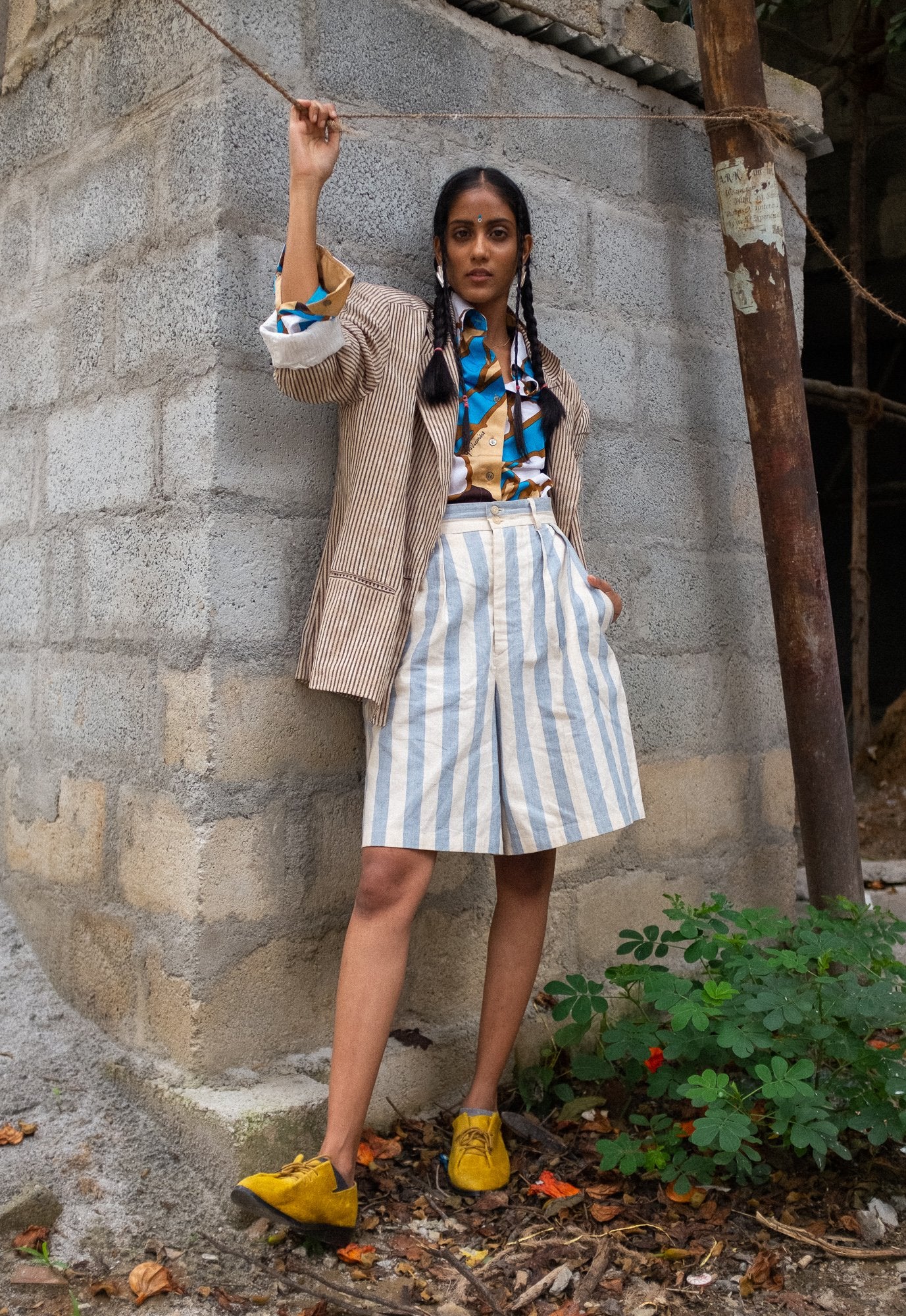 1980s STRIPED SHORTS BY RALPH LAUREN