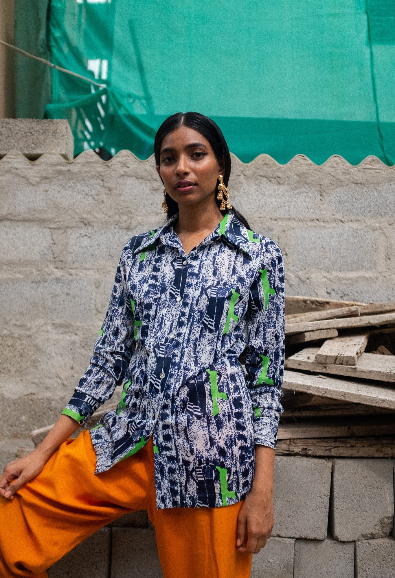 Vintage- 1970's Printed Shirt by Mr. Alex Colman