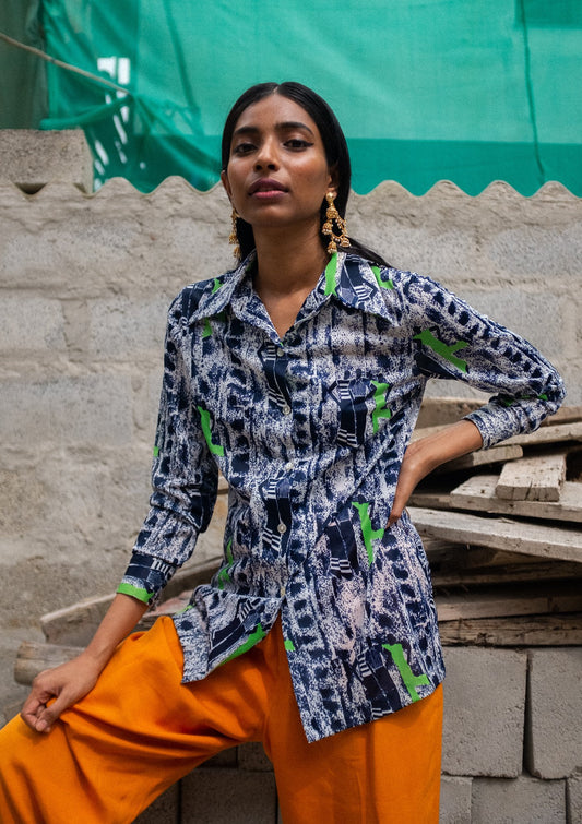 Vintage- 1970's Printed Shirt by Mr. Alex Colman