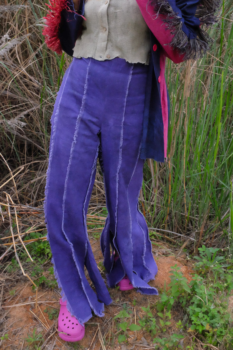 PANELLED PANTS PURPLE