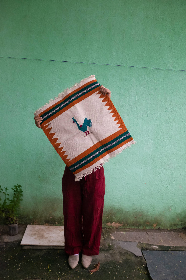 PEACOCK DHURRIE