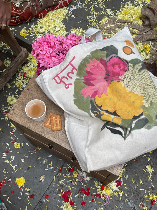 NO BORDERS X RICHA KASHELKAR TOTE BAG