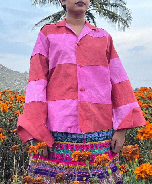 Pink Patchwork Shirt