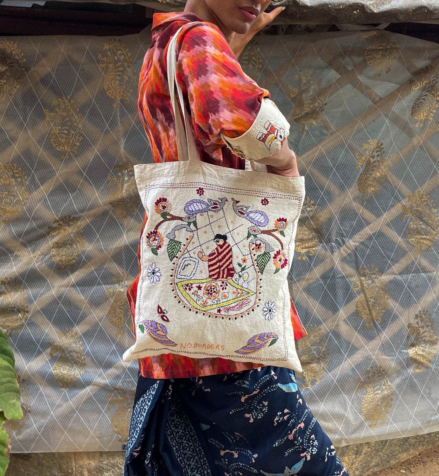 Kantha Woman Tote