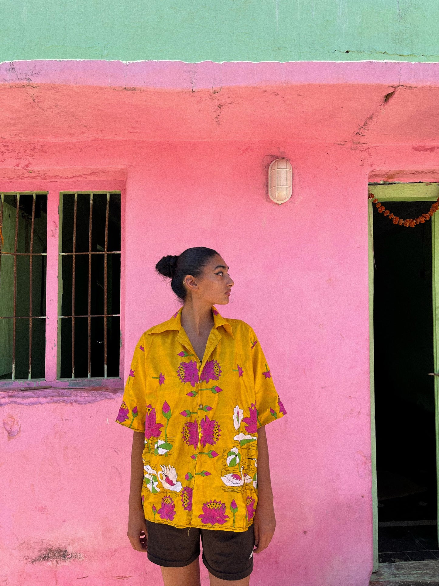 Lotus Kantha Shirt