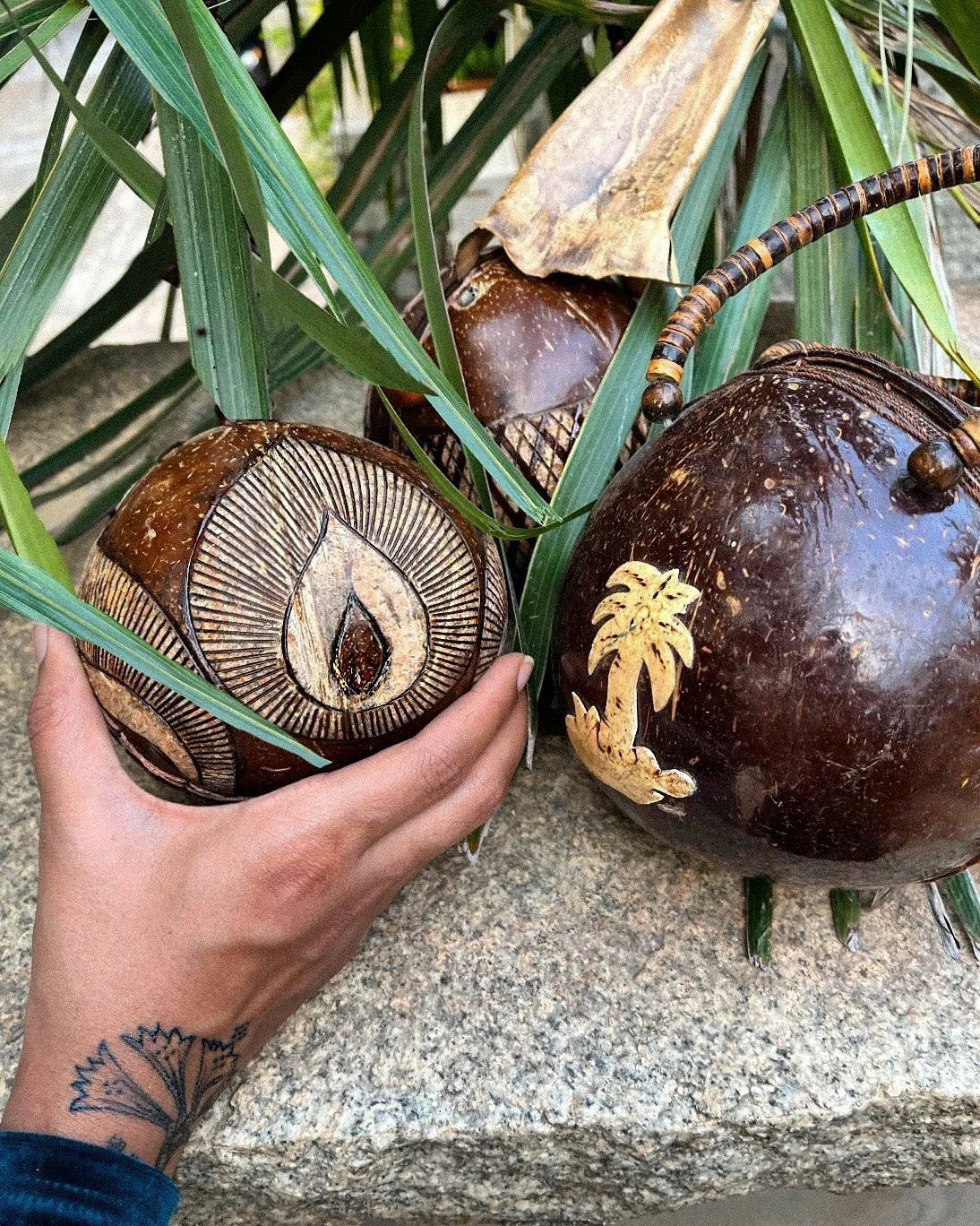 Vintage 1980s Coconut Bag
