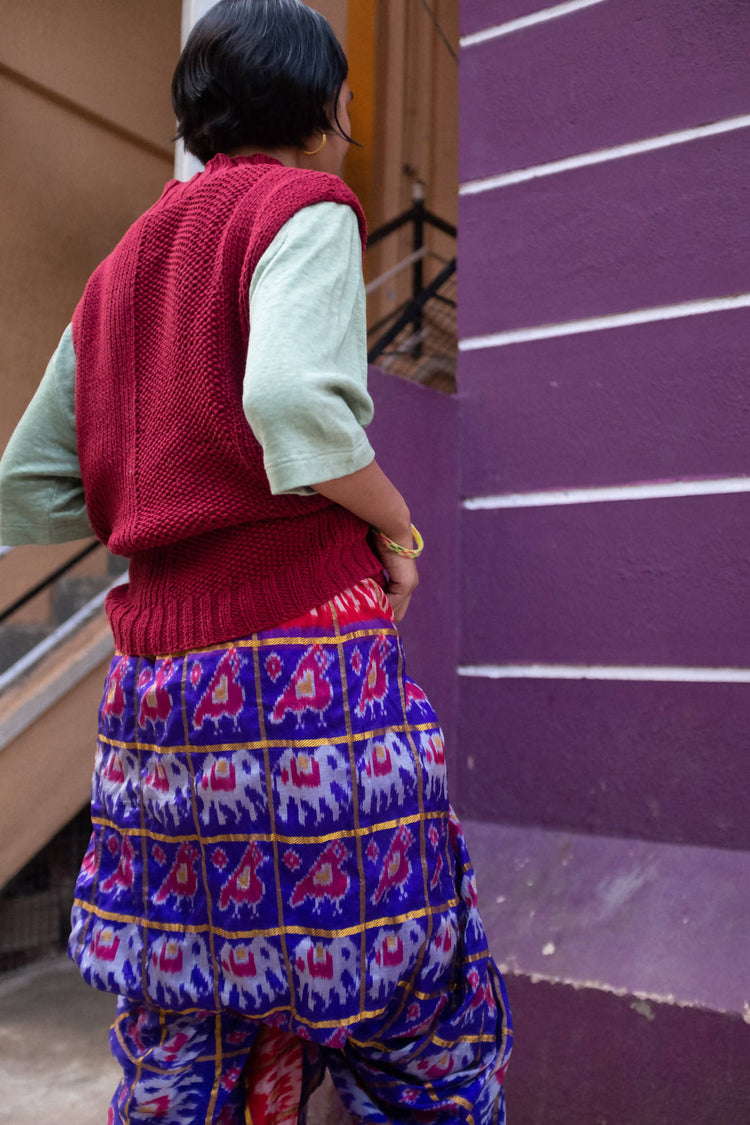 BLUE DHOTI TROUSERS
