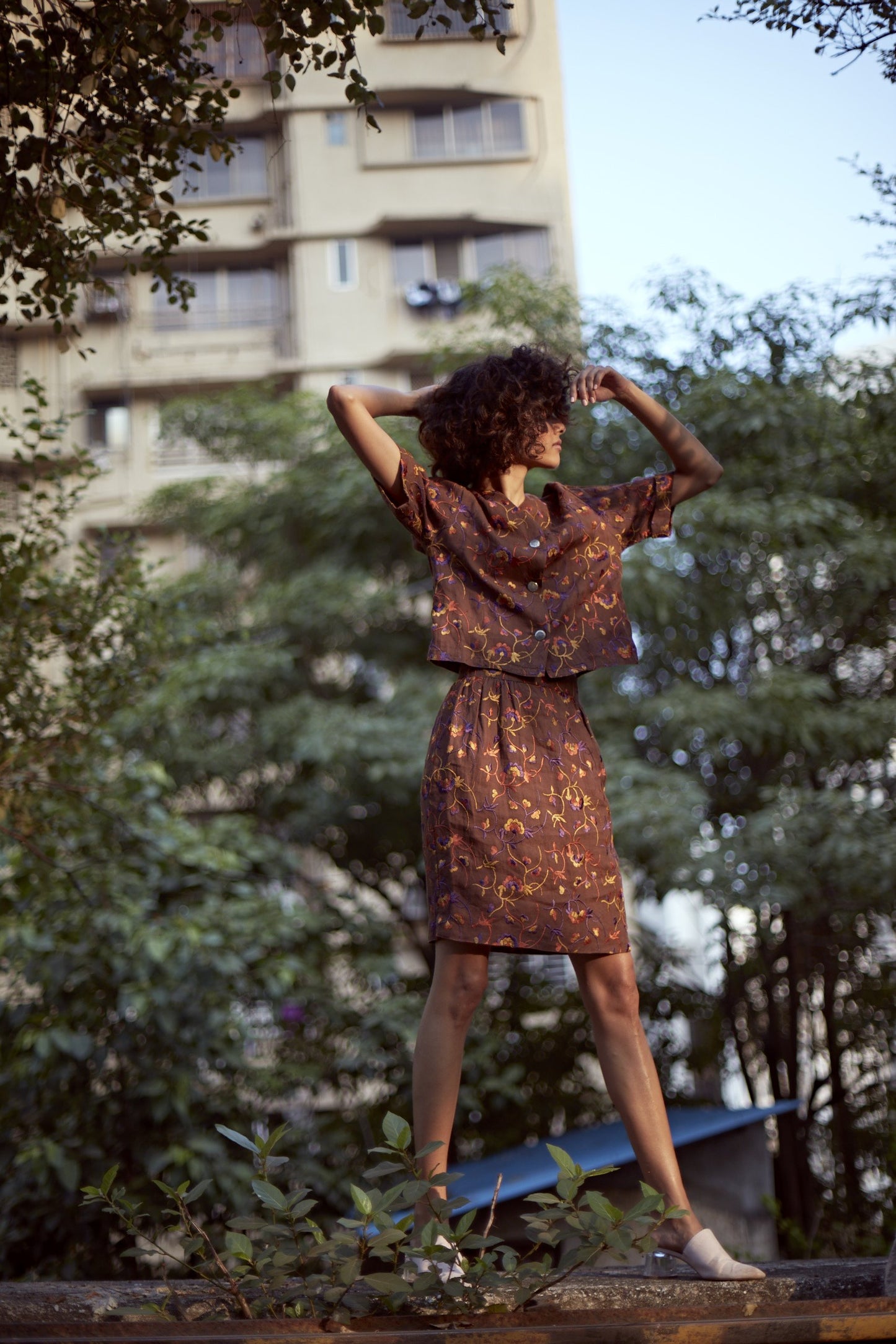Vintage - Max Mara Embroidered Skirt