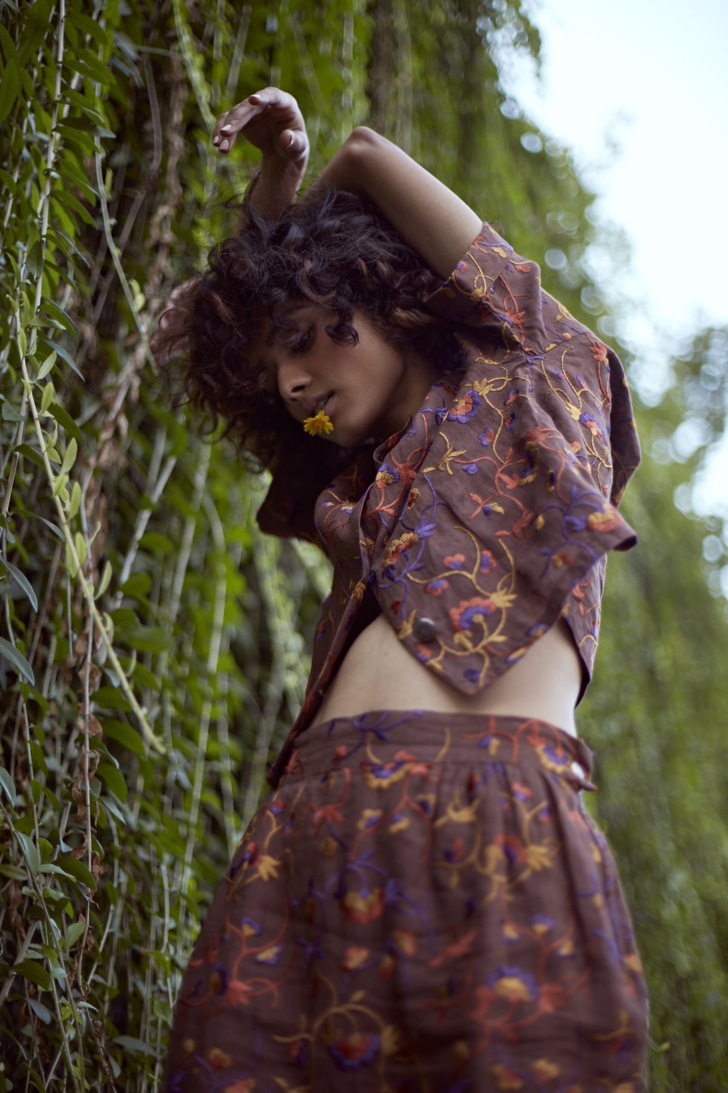 Vintage - Max Mara Embroidered Skirt