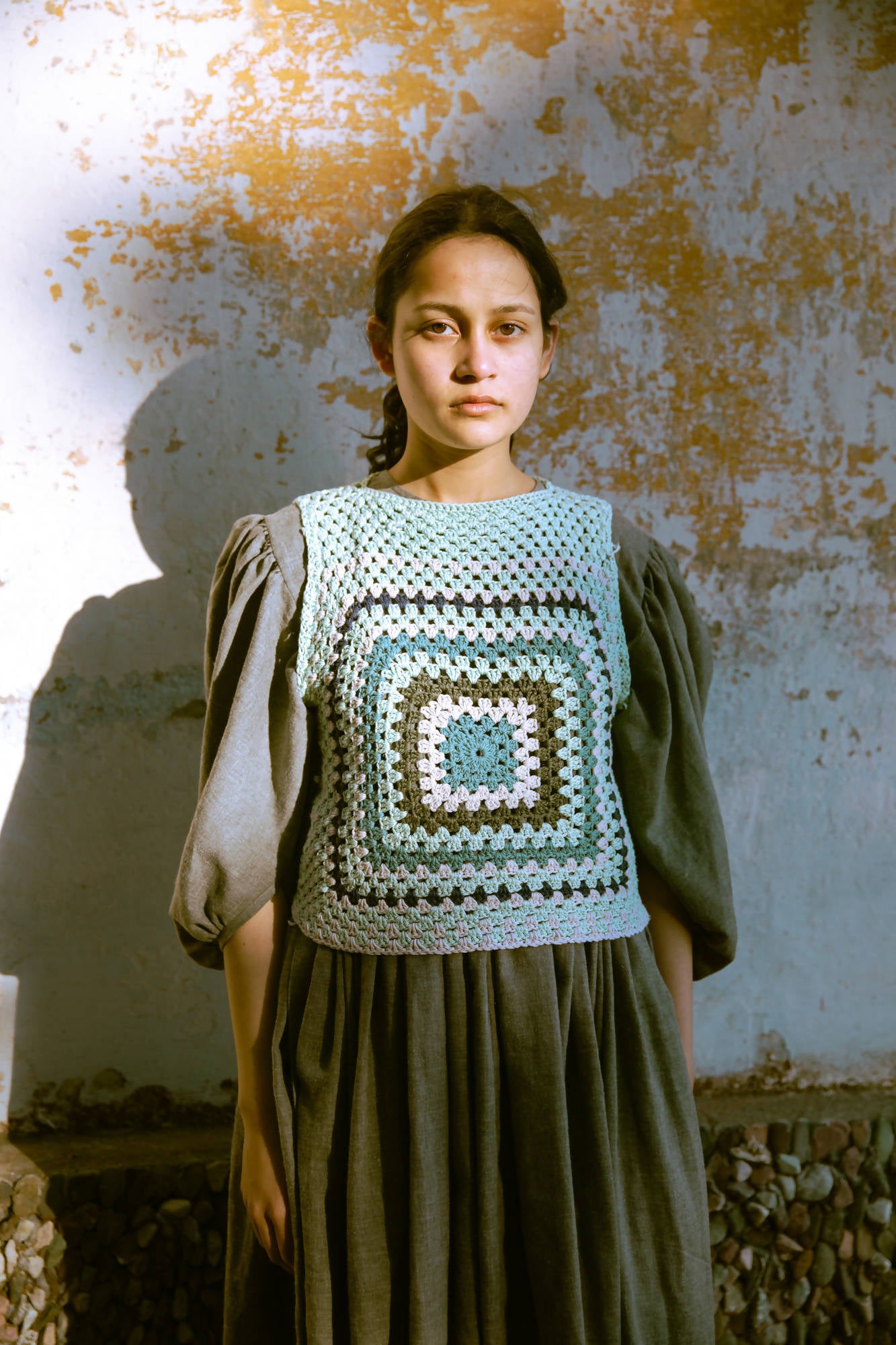 ADHORA BLUE GREEN VEST