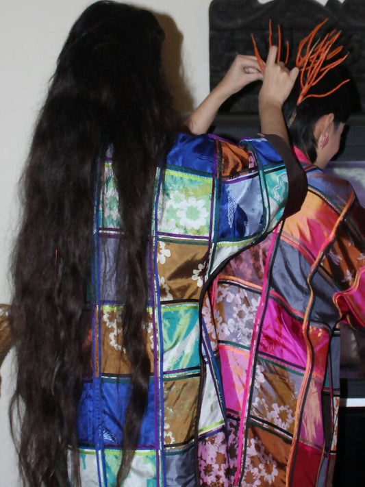 Patchwork Shirt in Emerald