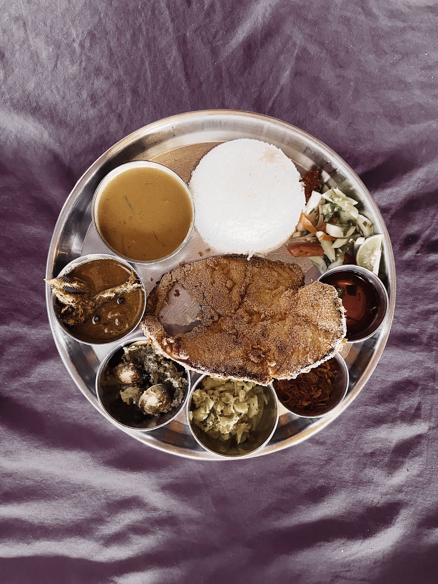 FISH THALI AT VINAYAK