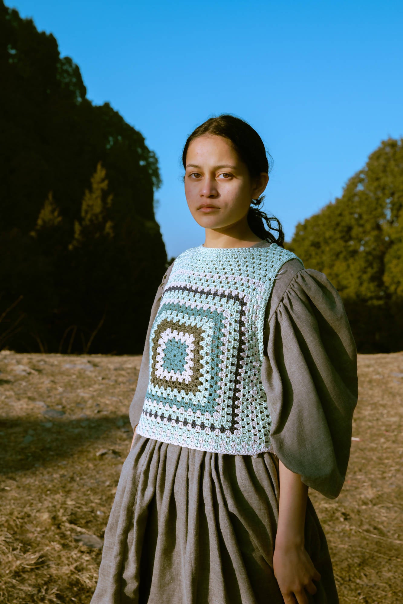 ADHORA BLUE GREEN VEST