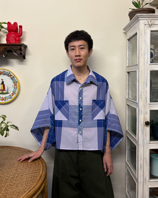 BLOOM SHIRT BLUE CHECK