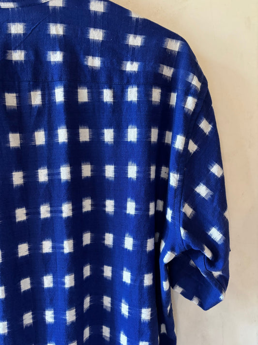 Blue check shirt