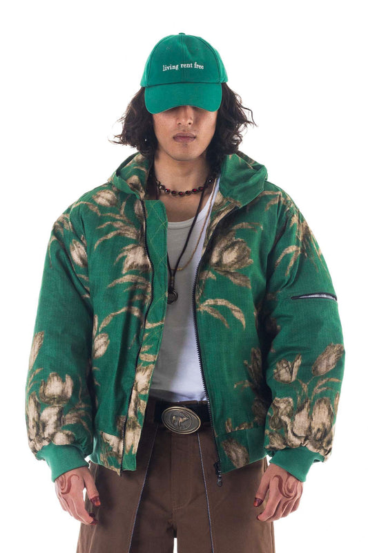 Trompe L'oeil Bomber Jacket Green