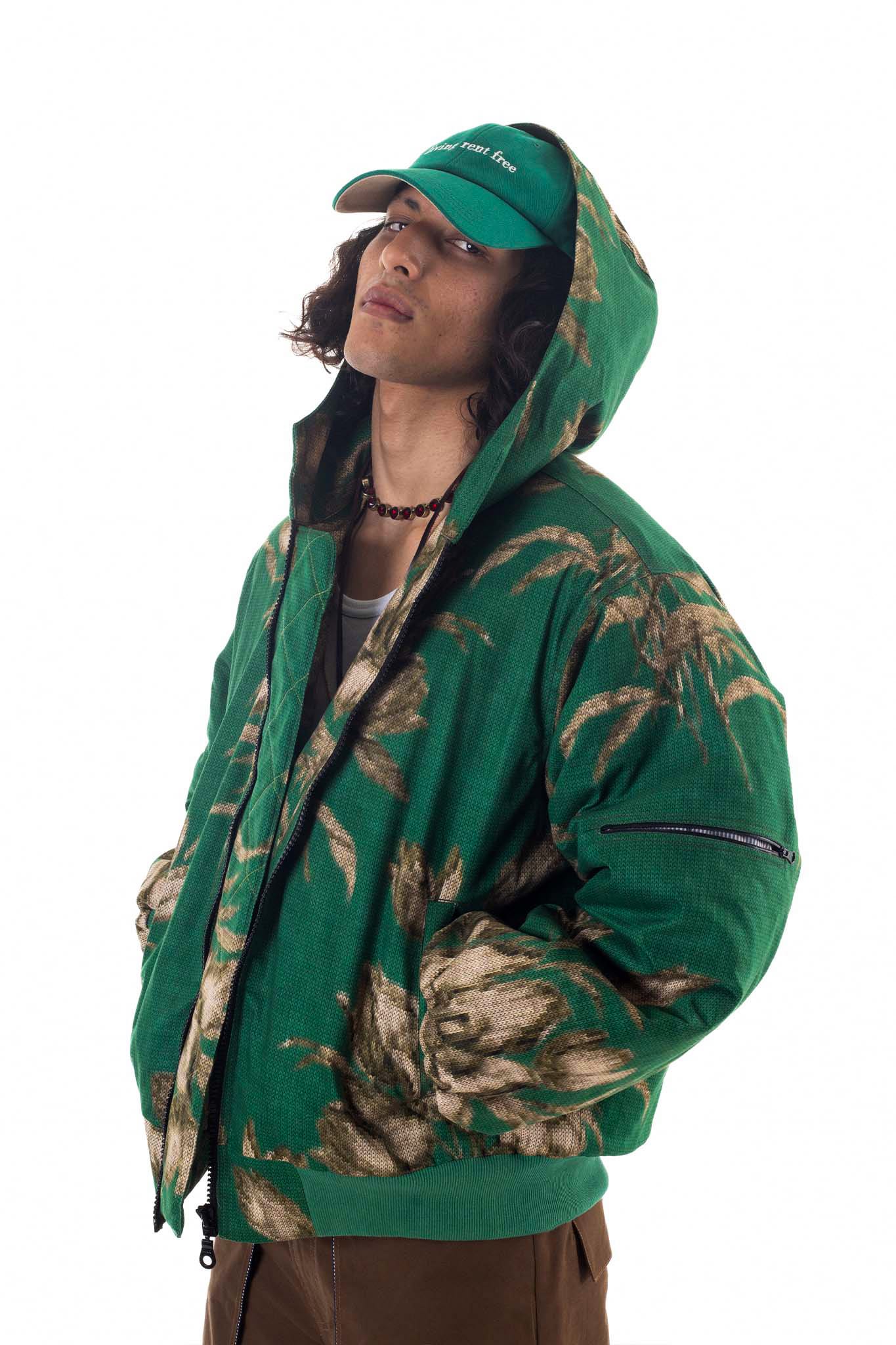 Trompe L'oeil Bomber Jacket Green