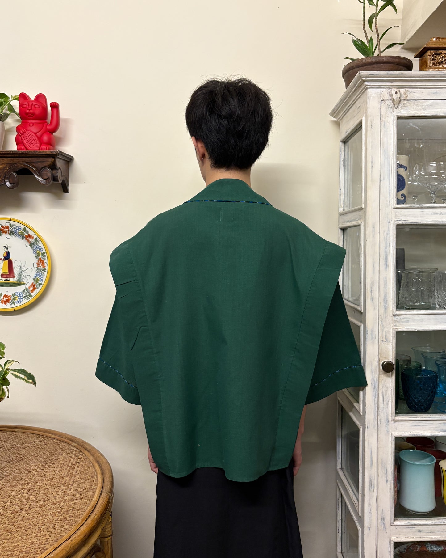 Box Shacket Green