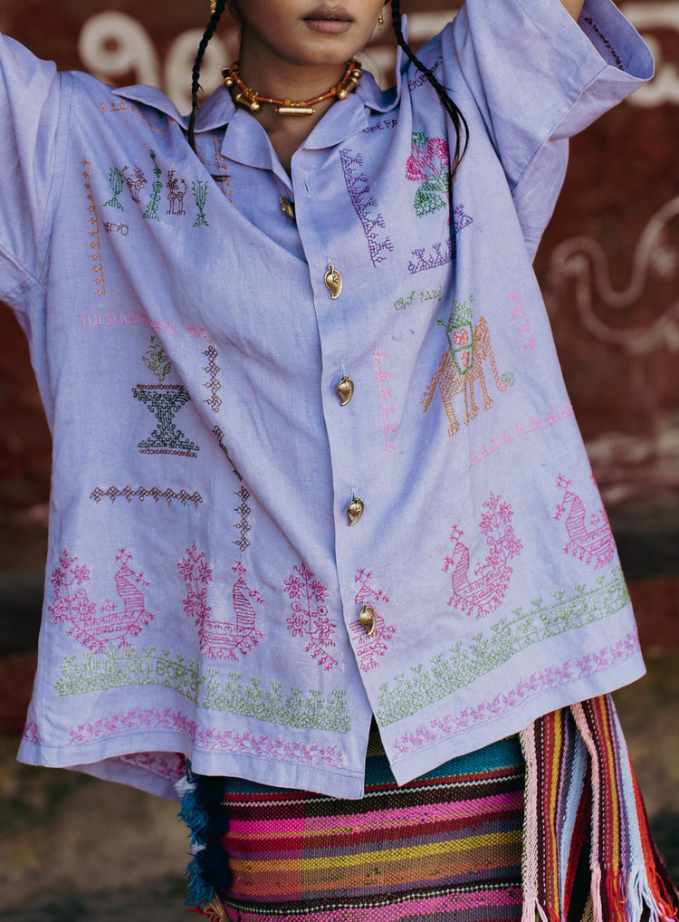 Hometown Hemp Shirt (Lilac)
