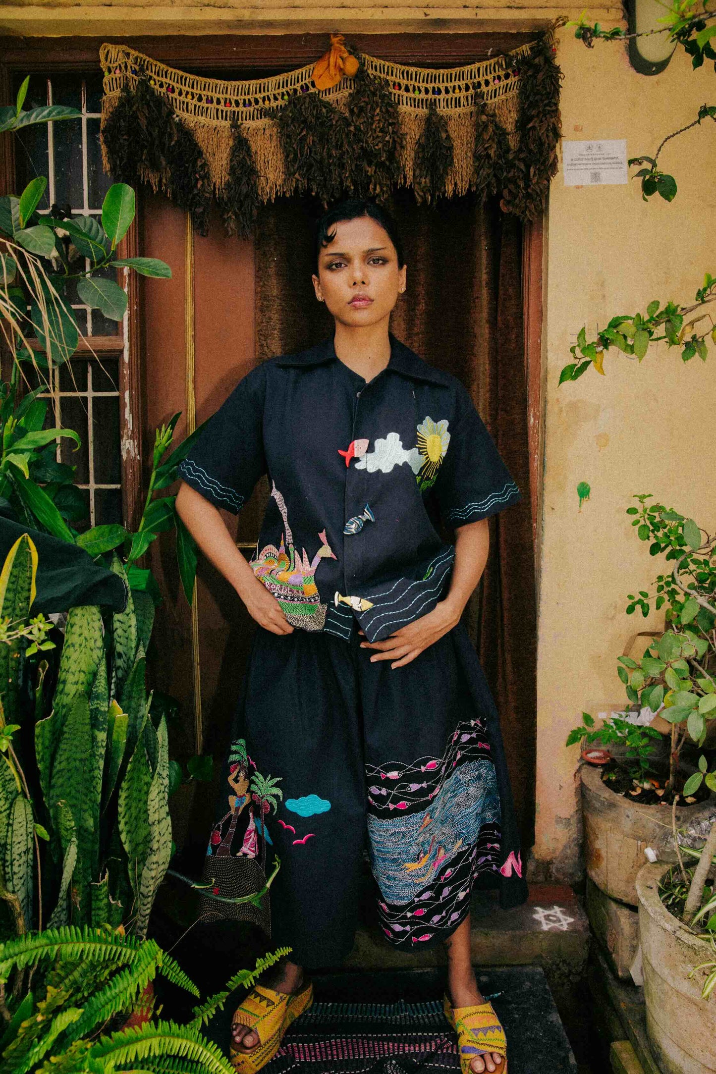 Kantha Boat Shorts