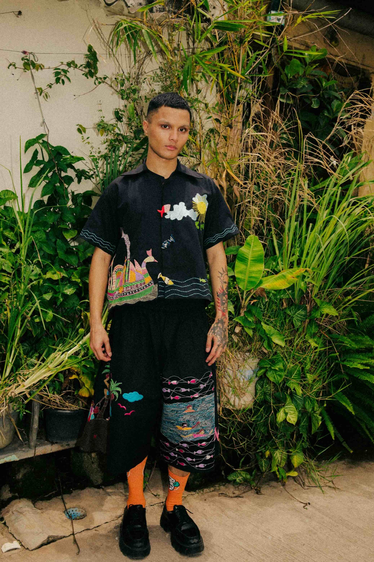 Kantha Boat Shorts