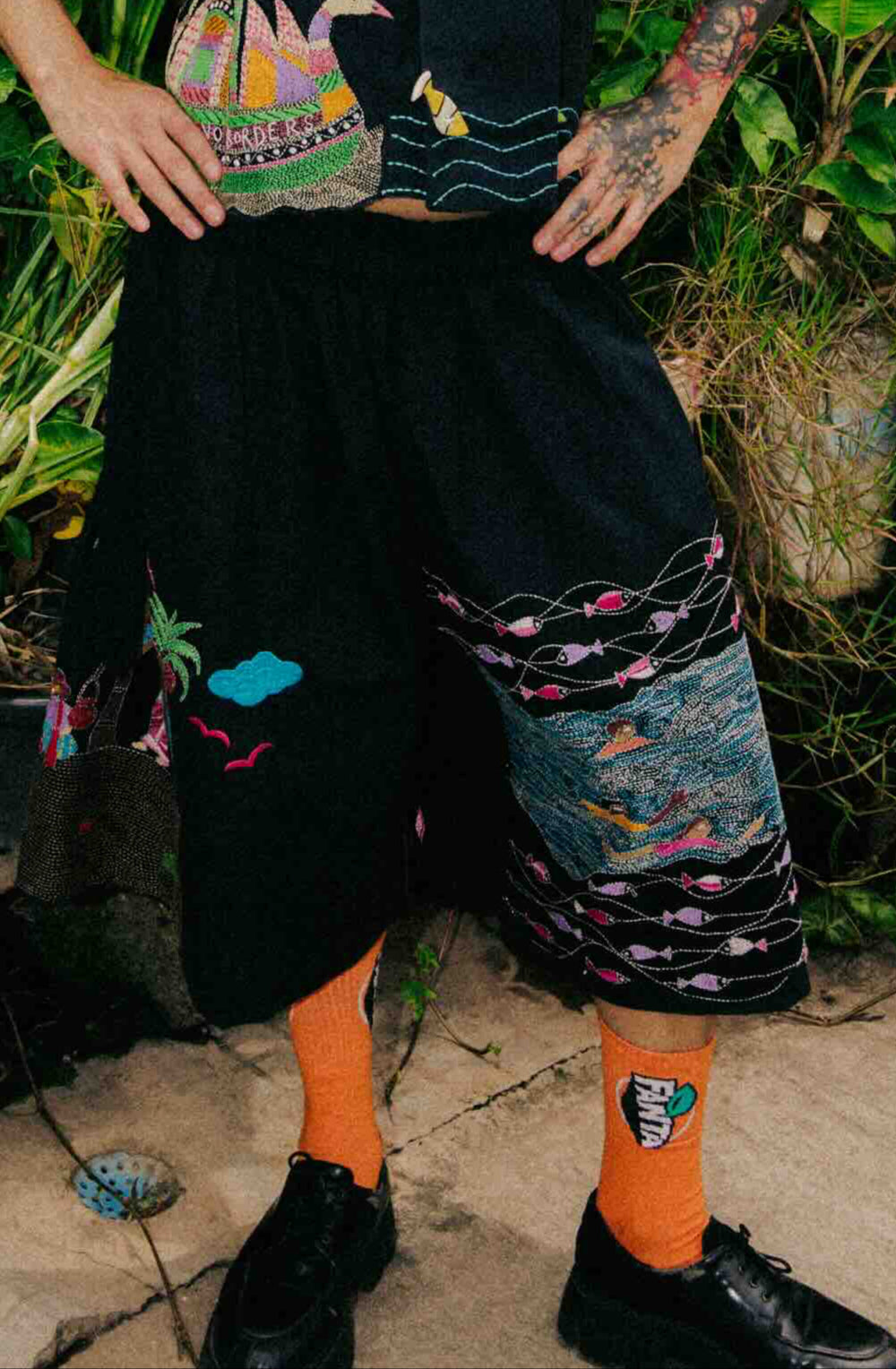 Kantha Boat Shorts