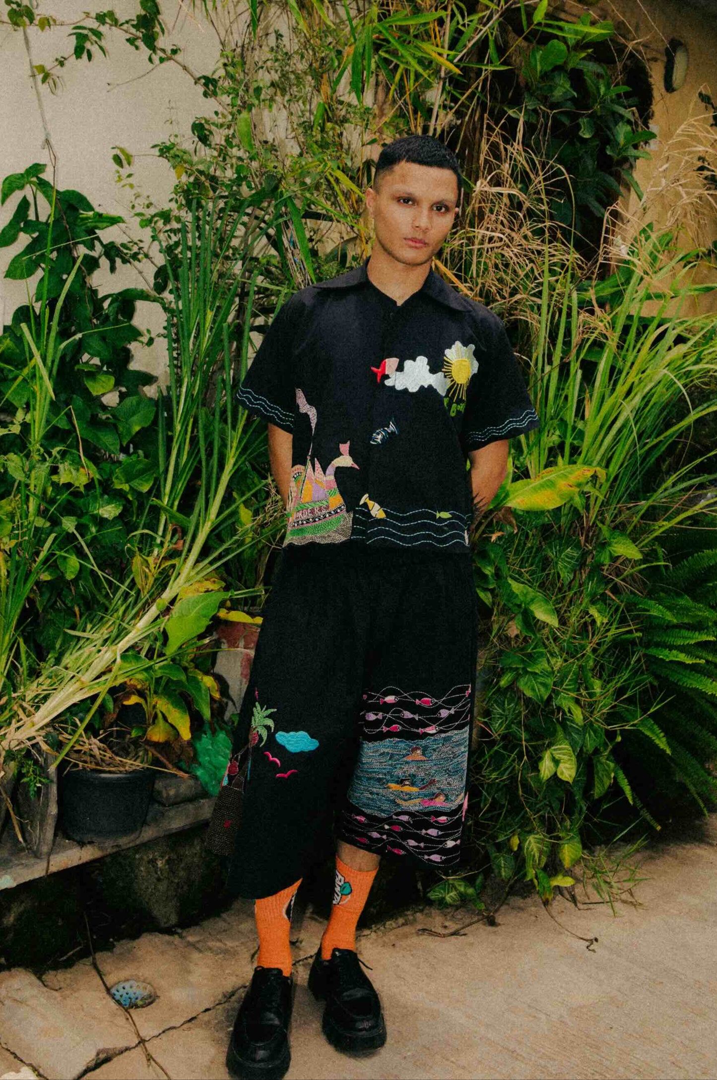 Kantha Boat Shorts