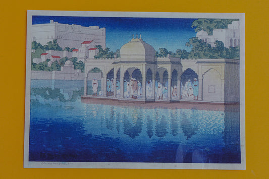Daak Art Prints - Prayers at Sunset, Udaipur, by Charles W. Bartlett