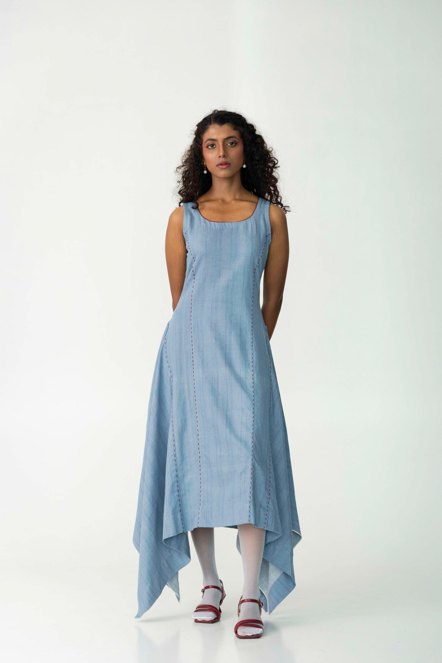 Statement godet dress