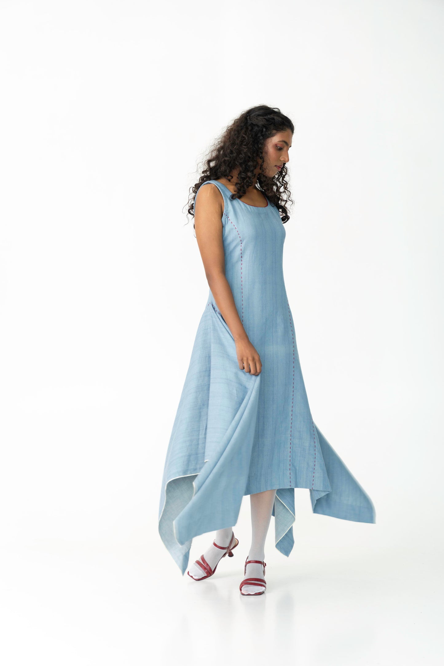 Statement godet dress