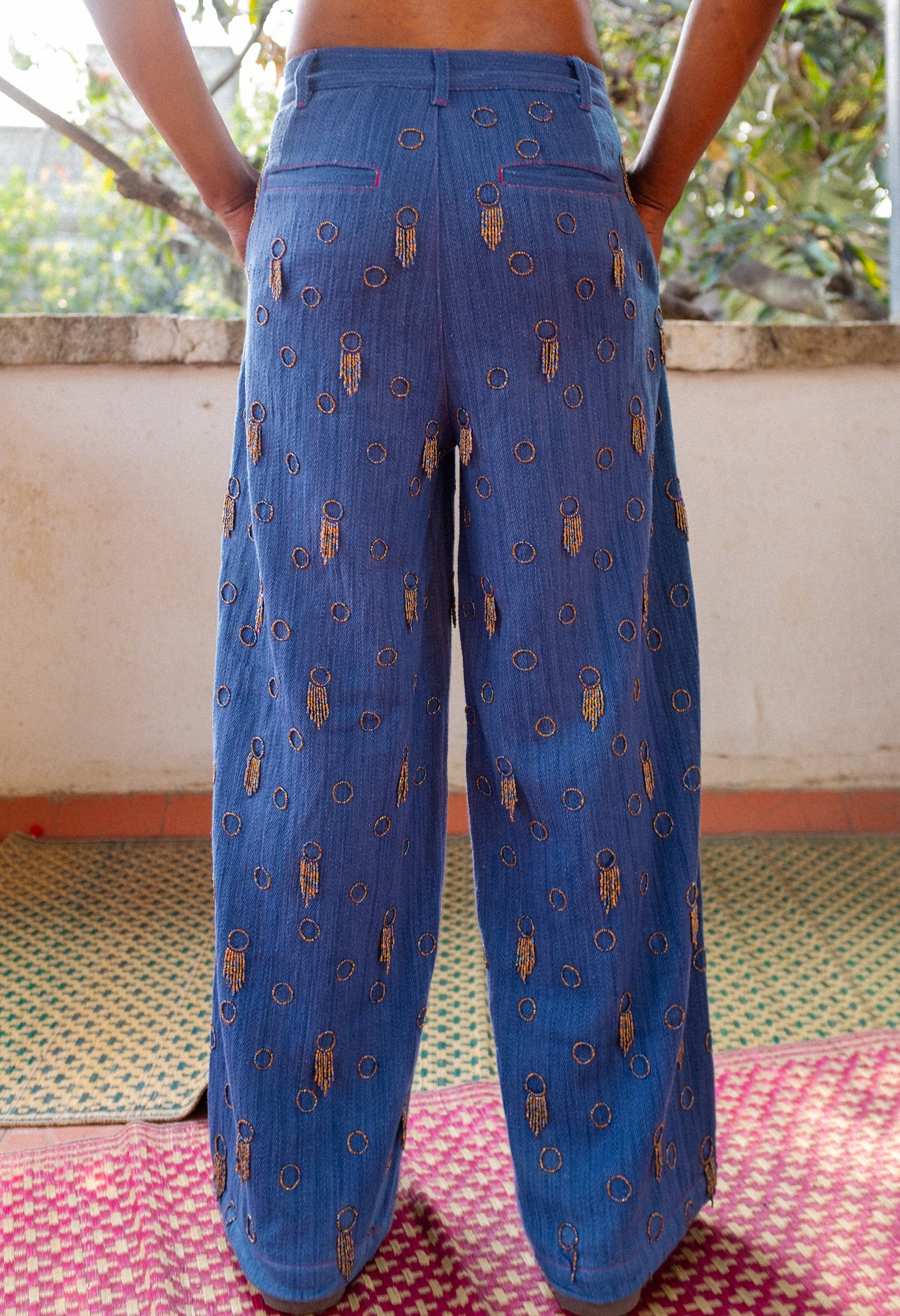 No Borders x Kula Indigo trousers