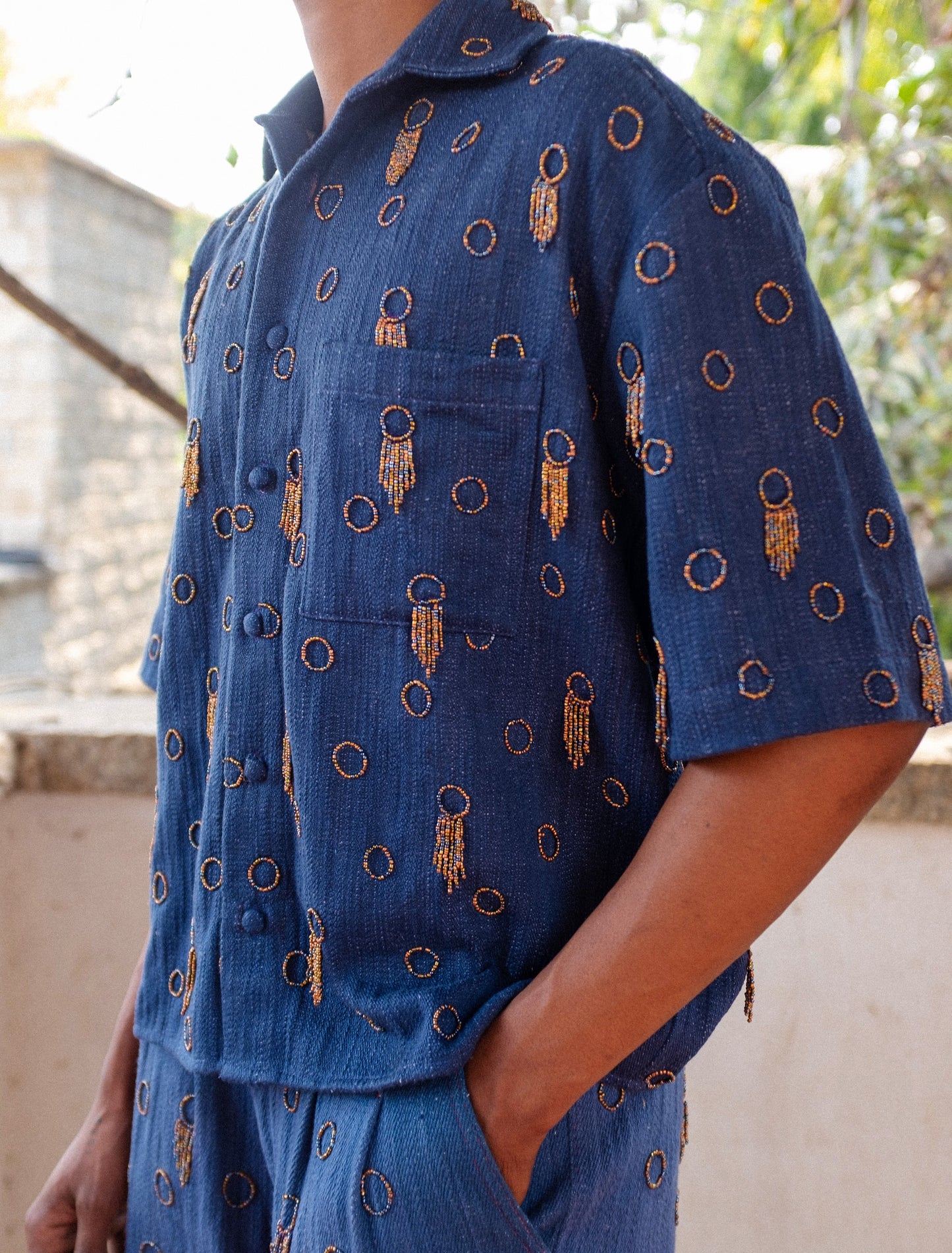 No Borders x Kula Indigo Shirt