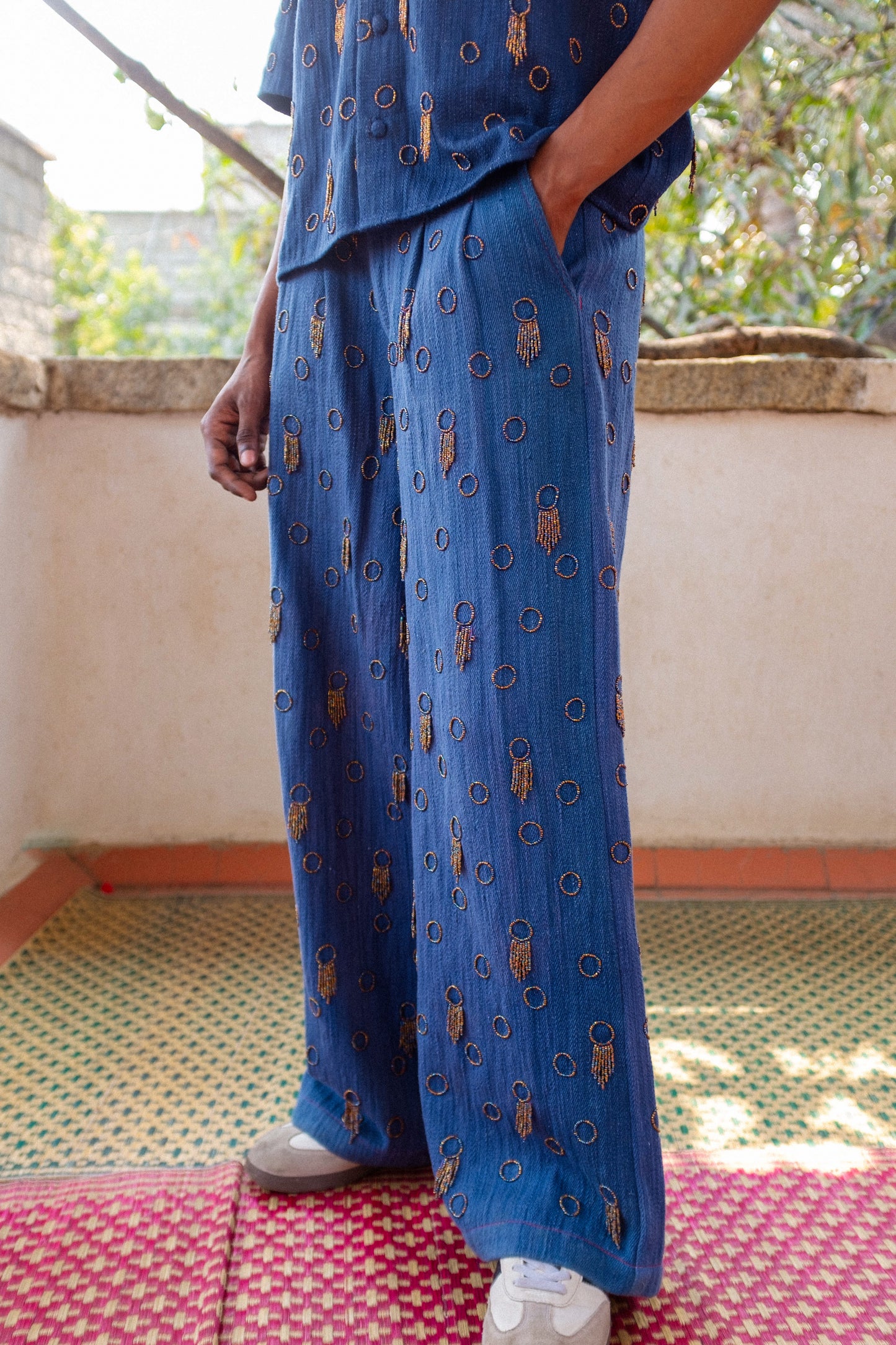 No Borders x Kula Indigo trousers
