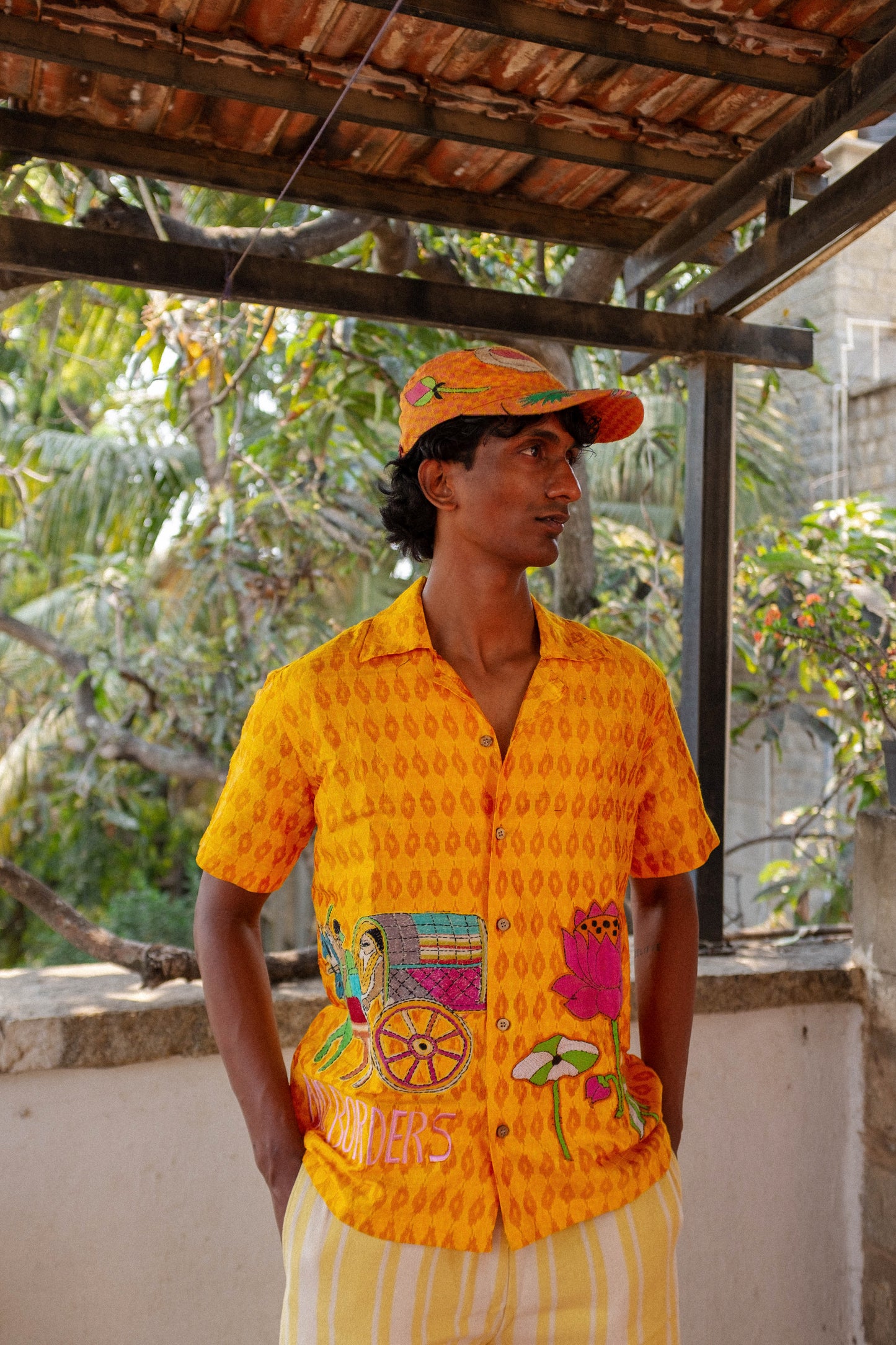 Ikat Kantha Love Story shirt