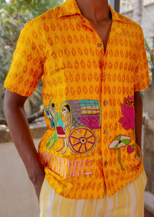 Ikat Kantha Love Story shirt