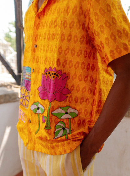 Ikat Kantha Love Story shirt