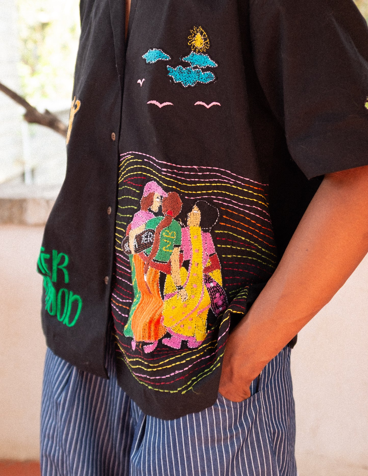 Skater Sisterhood Kantha Shirt