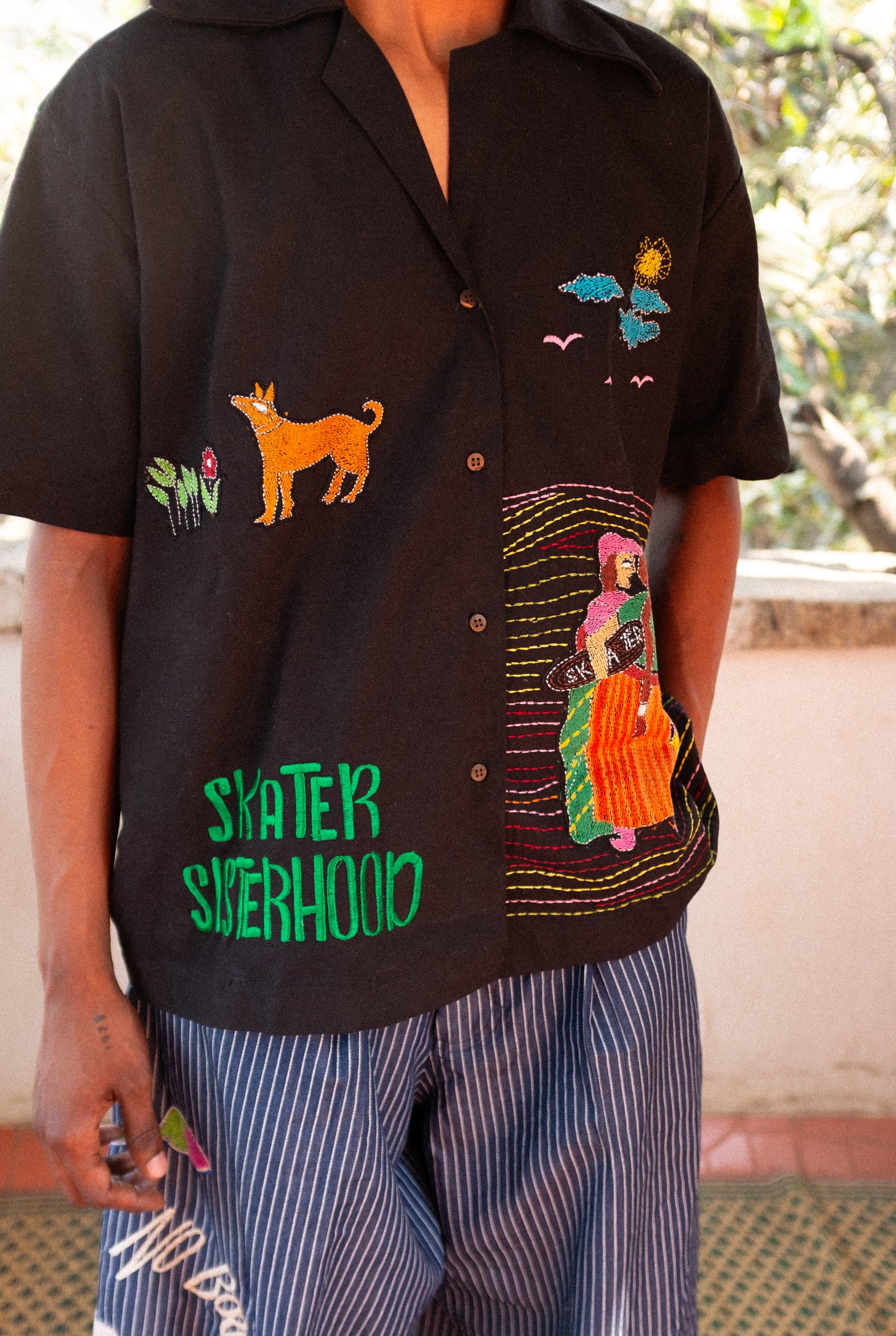 Skater Sisterhood Kantha Shirt