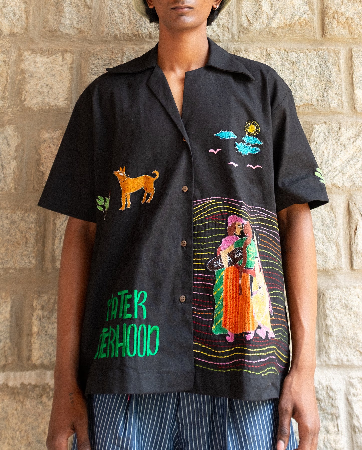 Skater Sisterhood Kantha Shirt