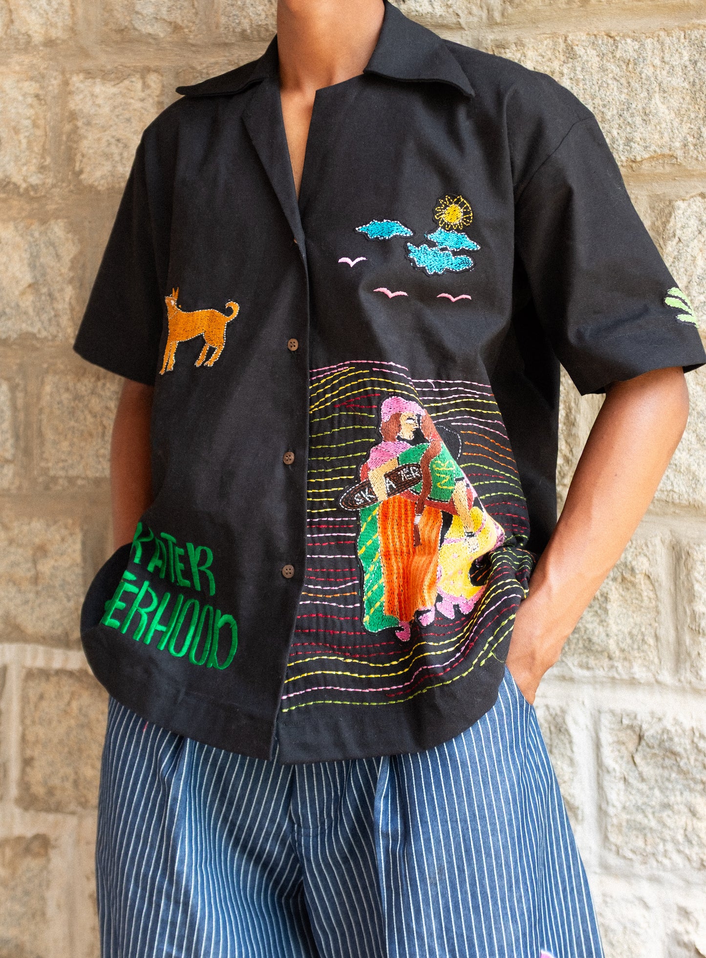 Skater Sisterhood Kantha Shirt