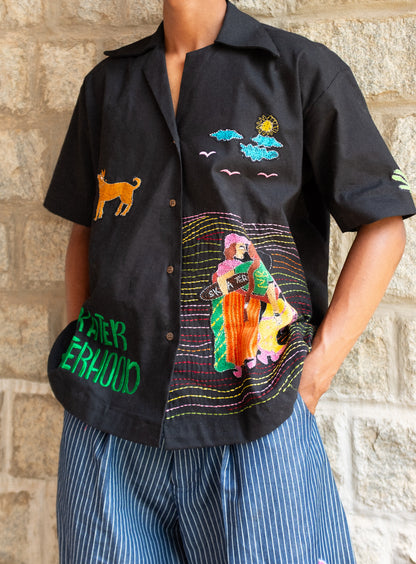Skater Sisterhood Kantha Shirt