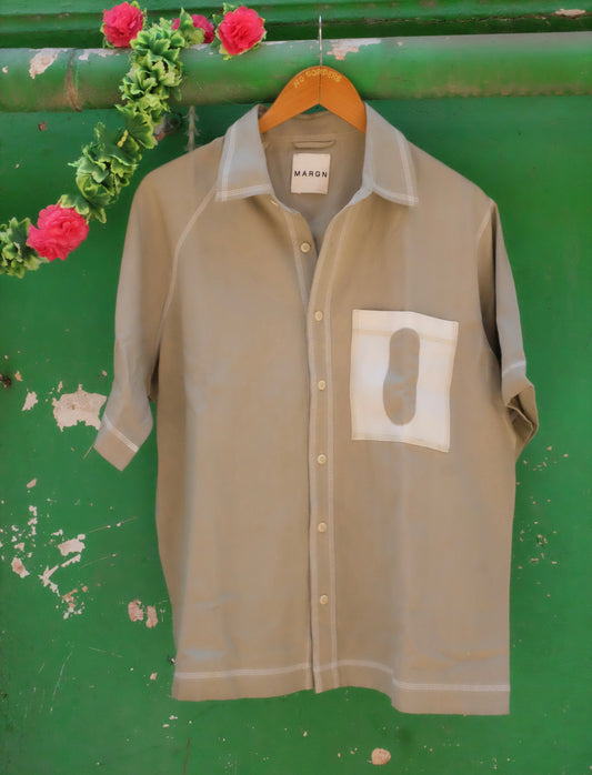 CANOPY DENIM SHIRT- PISTA GREEN