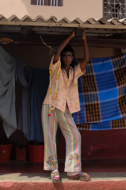 Kantha x Tisi Patchwork Multicolored Trouser