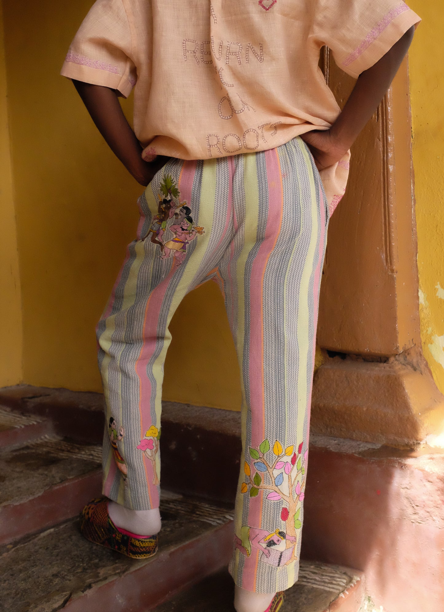 Kantha x Tisi Patchwork Multicolored Trouser