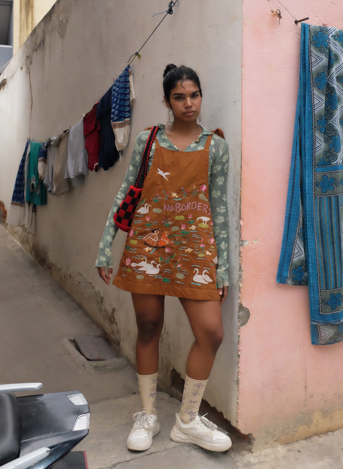 Lotus Lake Kantha Mini Dress